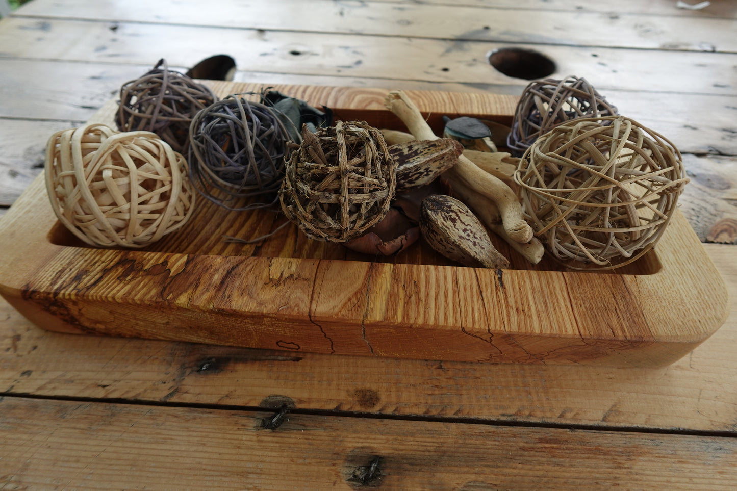 Indiana Hickory Decorative Tray/Center Piece