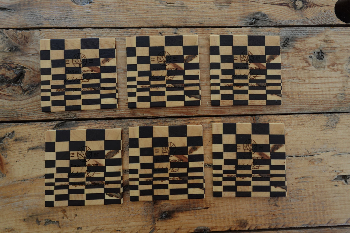 Eye-popping Geometric Coasters... Set of 6