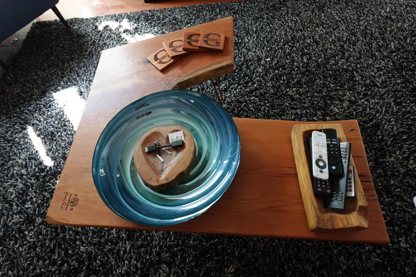 Indiana Cherry Crotch Coffee Table