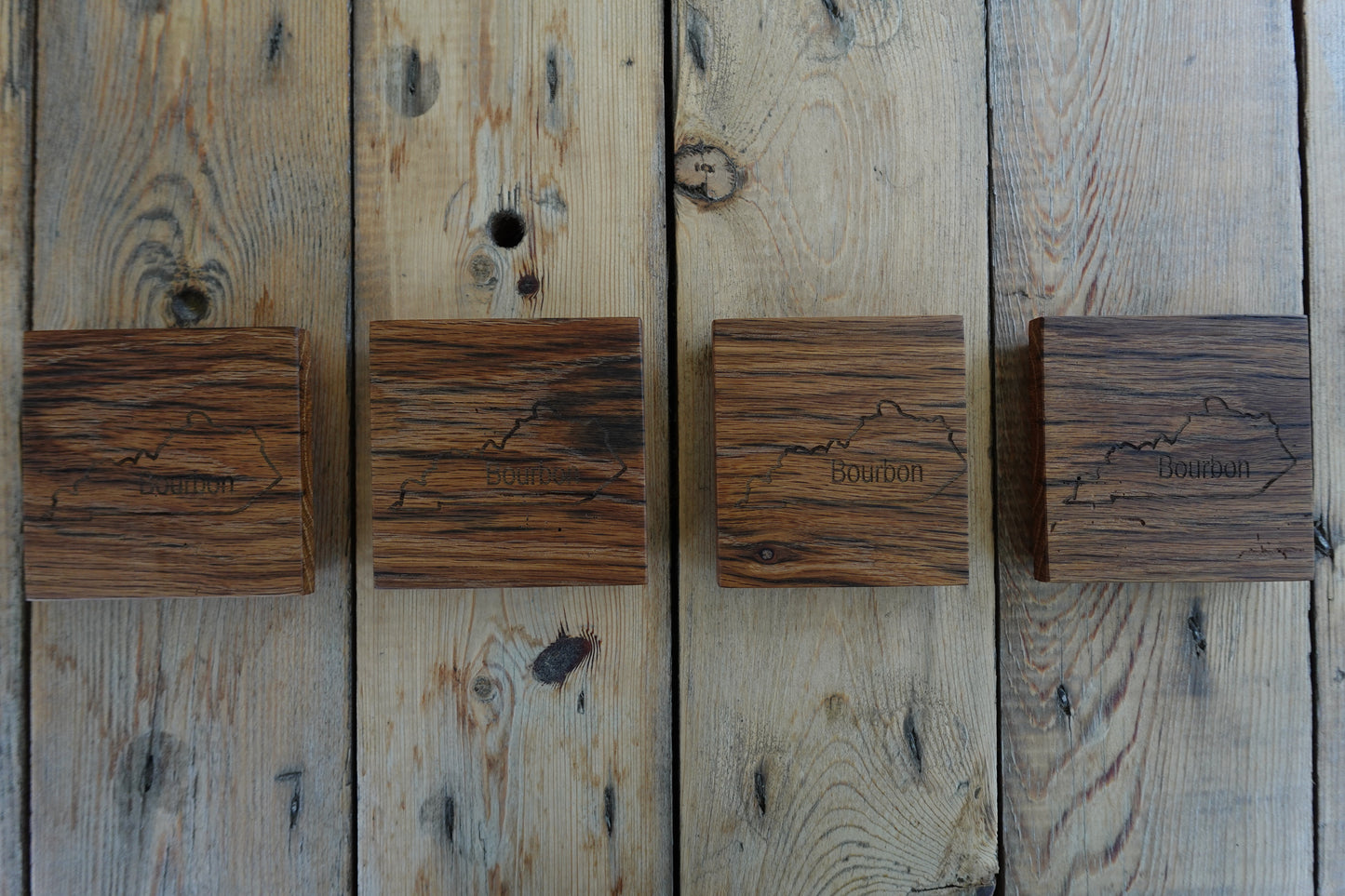 Zebra Wood "Kentucky Bourbon" Coasters