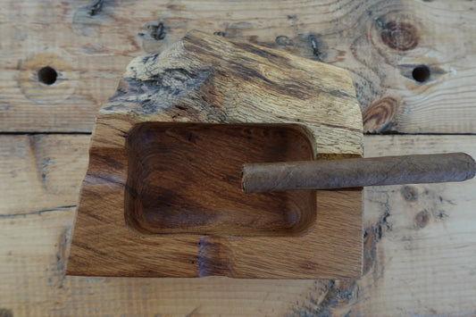 Indiana White Oak 4 Slot Cigar Ashtray 8202024WO2