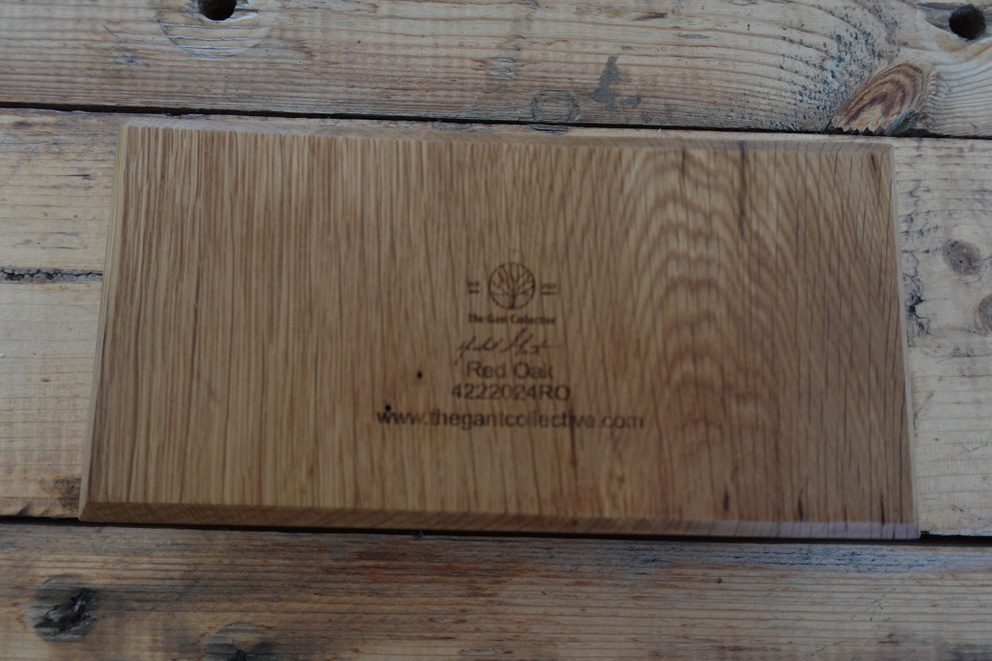 Indiana Red Oak 2 Slot Cigar Ashtray 4222024RO