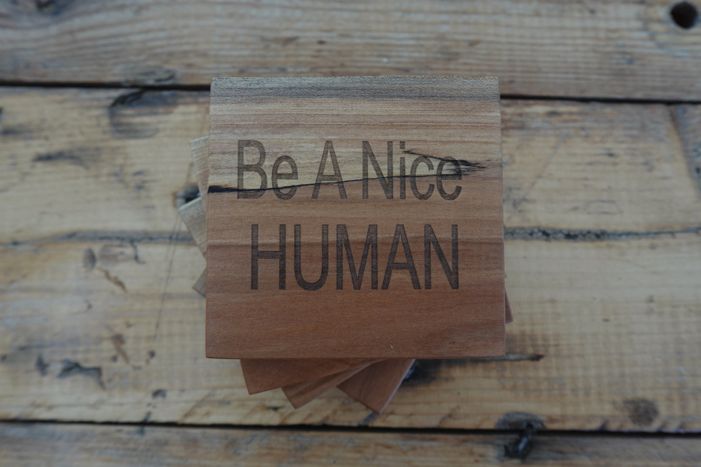 Be A Nice Human Coasters