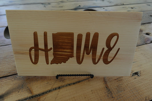 Hardwood Indiana Home Signs