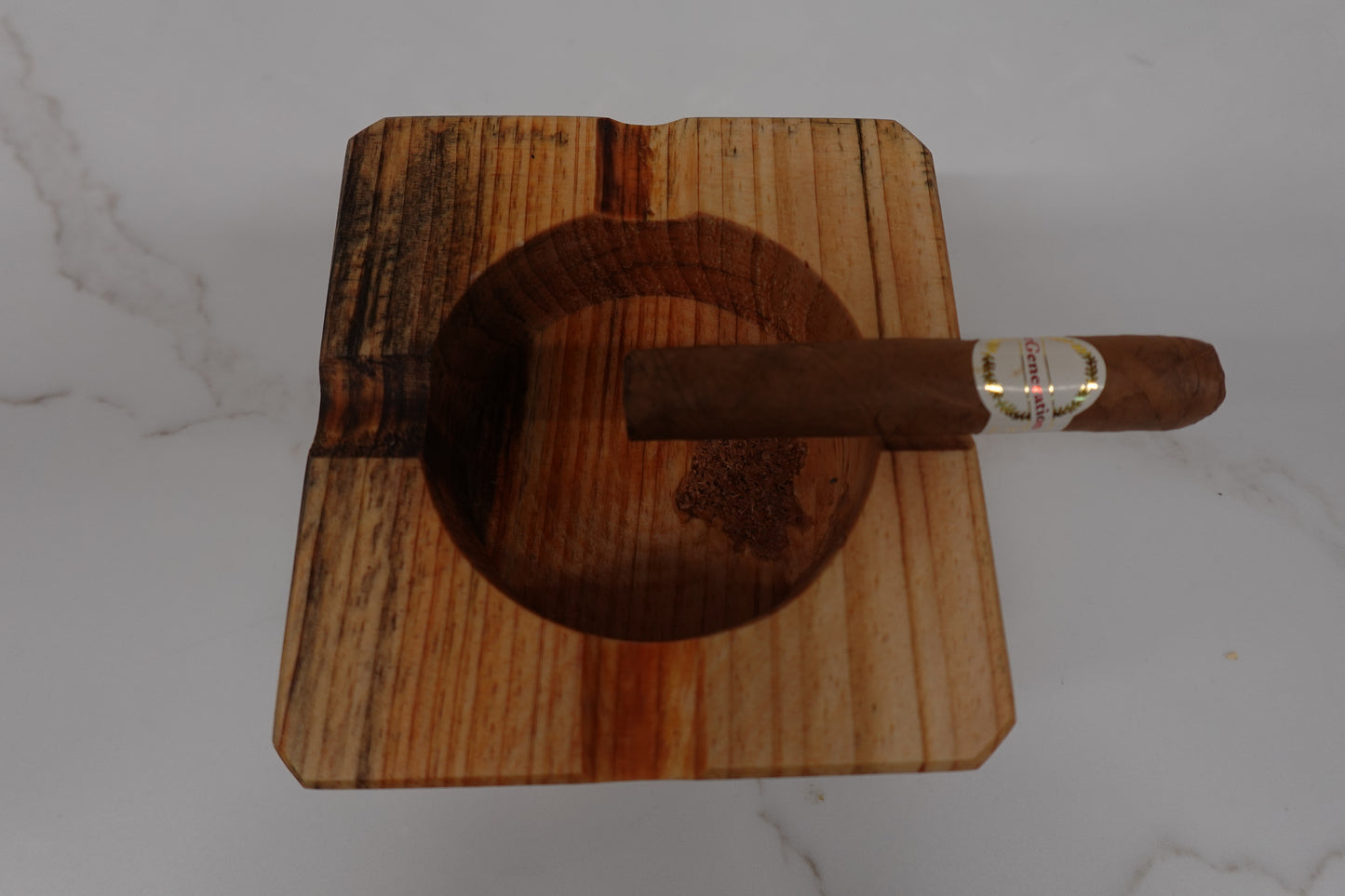 Indiana Bourbon Club Barnwood Cigar Ashtray 1152025BS1