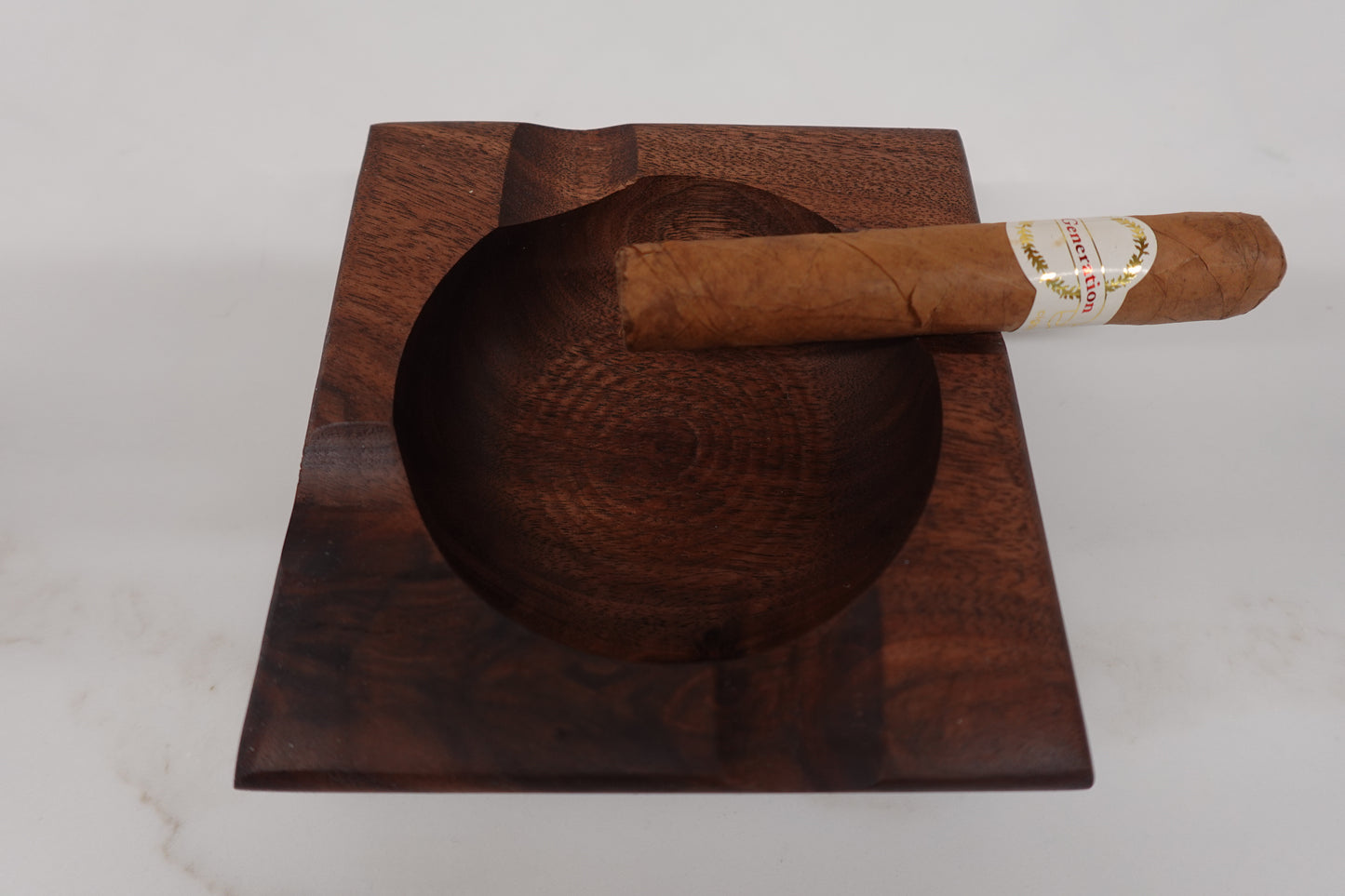 Indiana Bourbon Club Walnut 4 Slot Ashtray 2232025W4