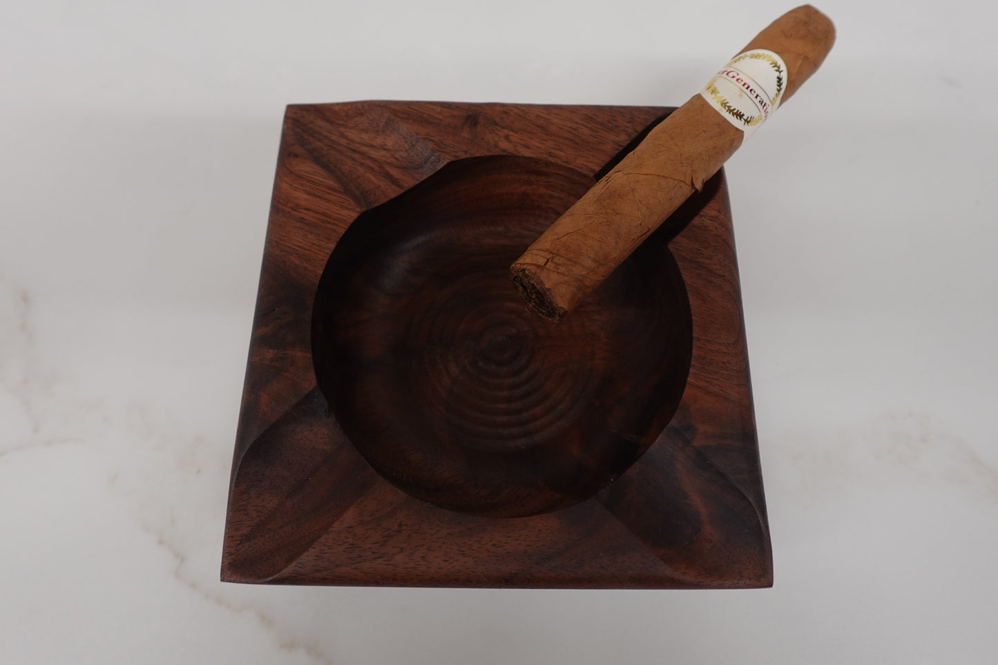 Indiana Bourbon Club Walnut 4 Slot Ashtray 2242025W7