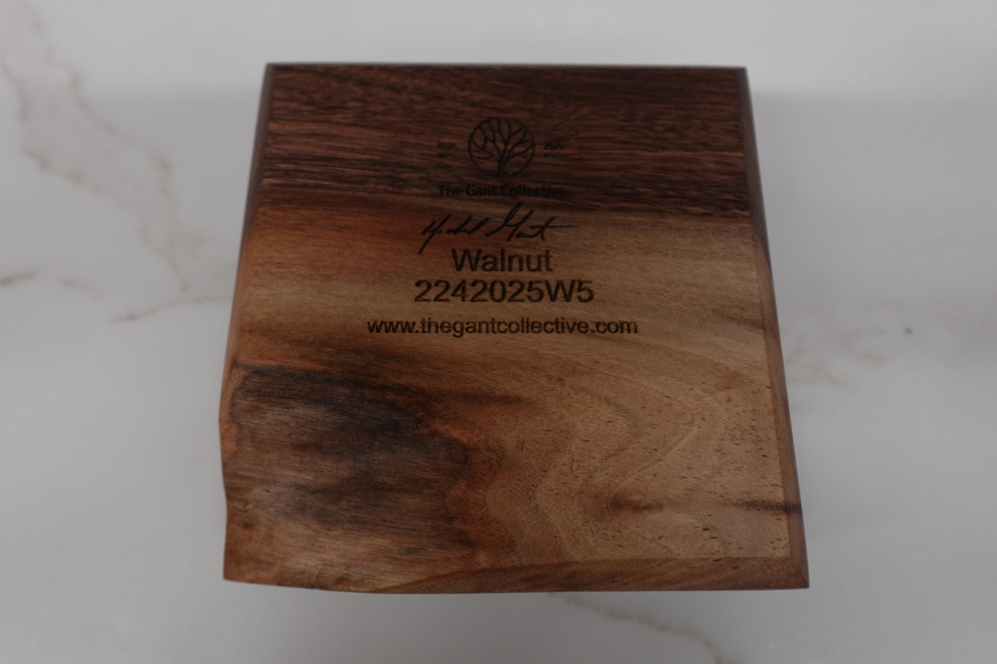 Indiana Bourbon Club Walnut 4 Slot Ashtray 2242025W5