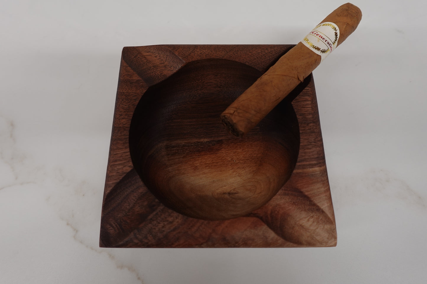 Indiana Bourbon Club Walnut 4 Slot Ashtray 22242025W6