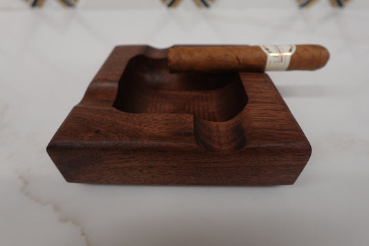 Indiana Bourbon Club Walnut 4 Slot Ashtray 2242025W3