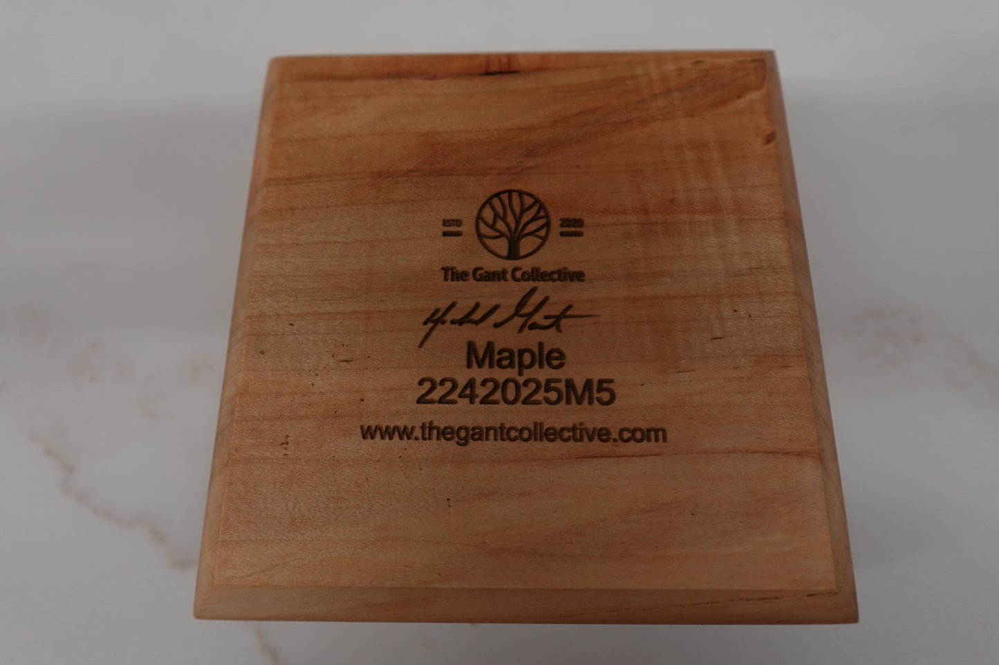 Indiana Bourbon Club Spalted Maple Cigar Ashtray 2242025M5