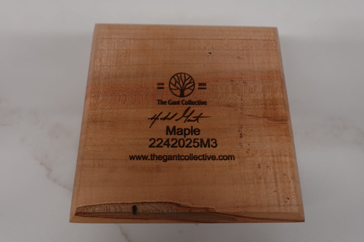 Indiana Bourbon Club Spalted Maple Cigar Ashtray 2242025M3
