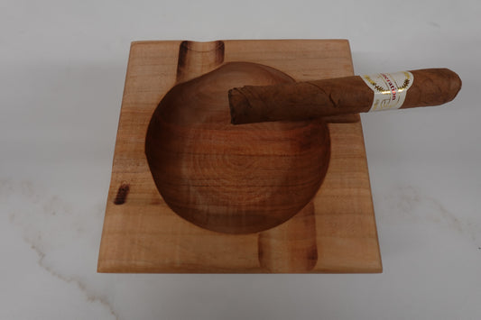 Indiana Bourbon Club Spalted Maple Cigar Ashtray 2242025M3
