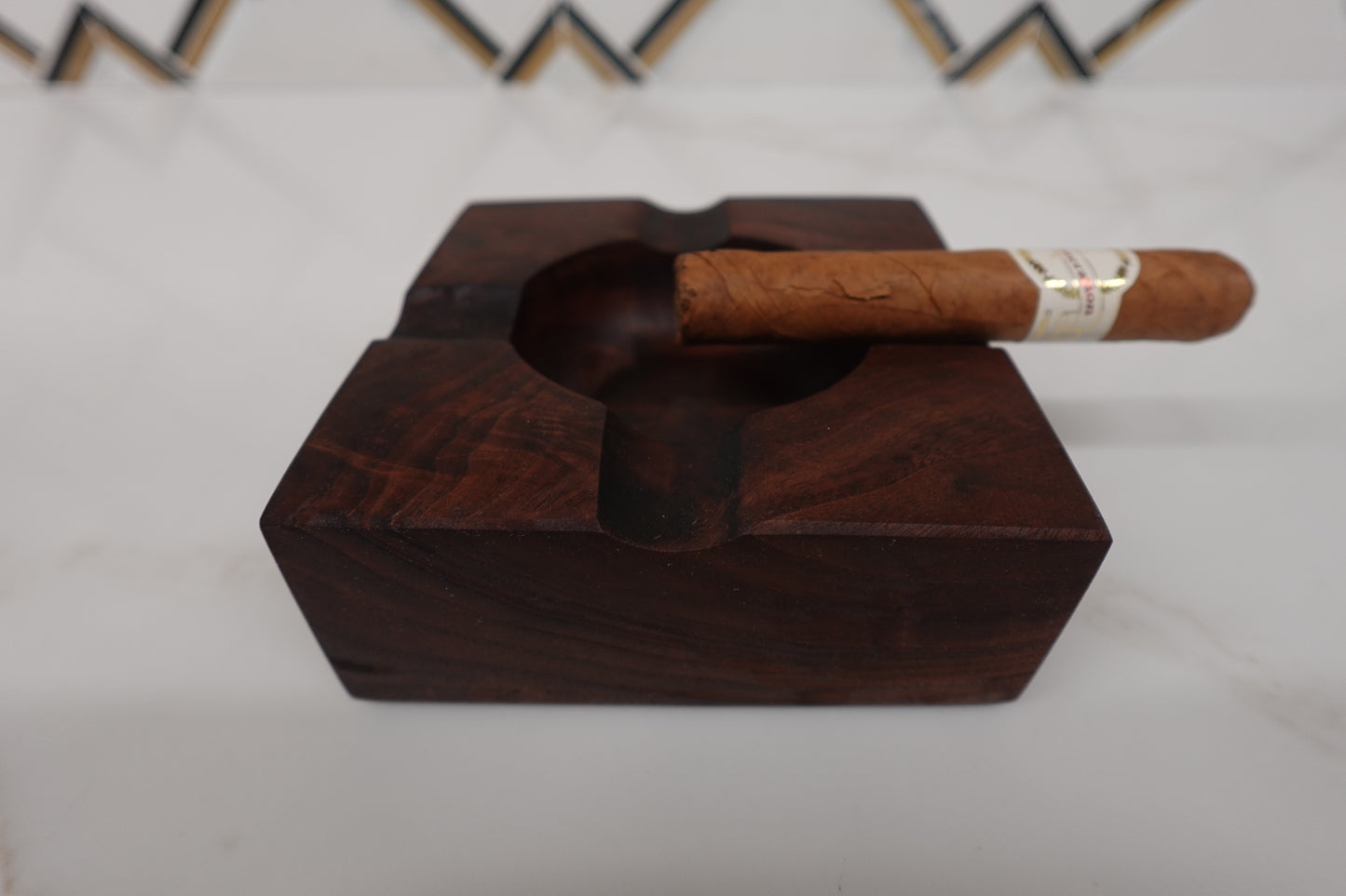 Gunstock Series 4 Slot Walnut Cigar Ashtray 1292025GS1