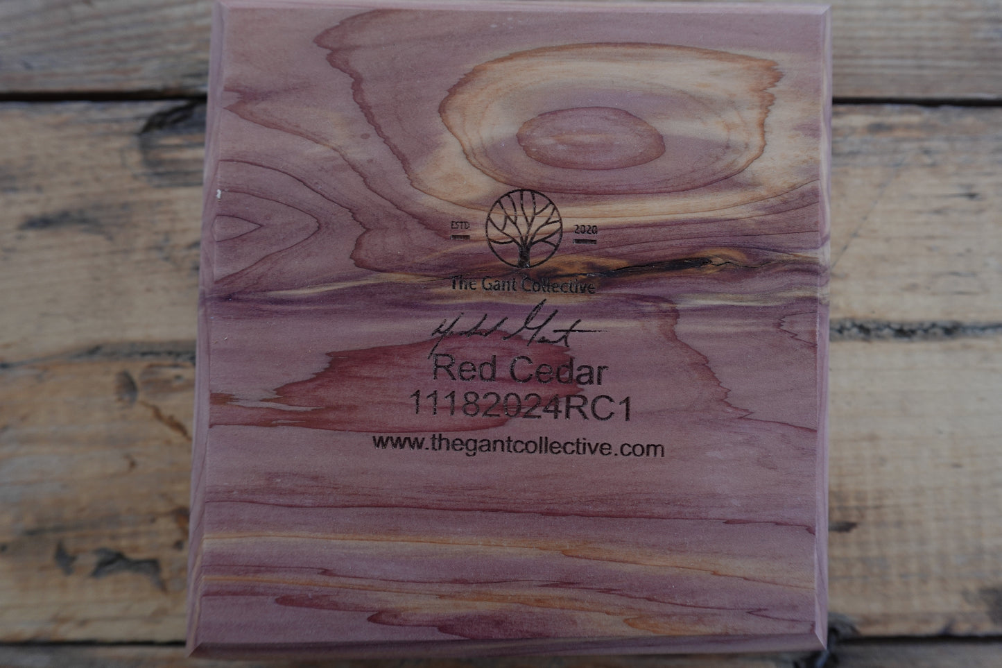 Indiana Red Cedar Cigar Ashtray 11182024RC1