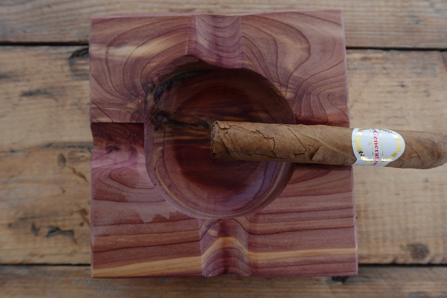 Indiana Red Cedar Cigar Ashtray 11182024RC1