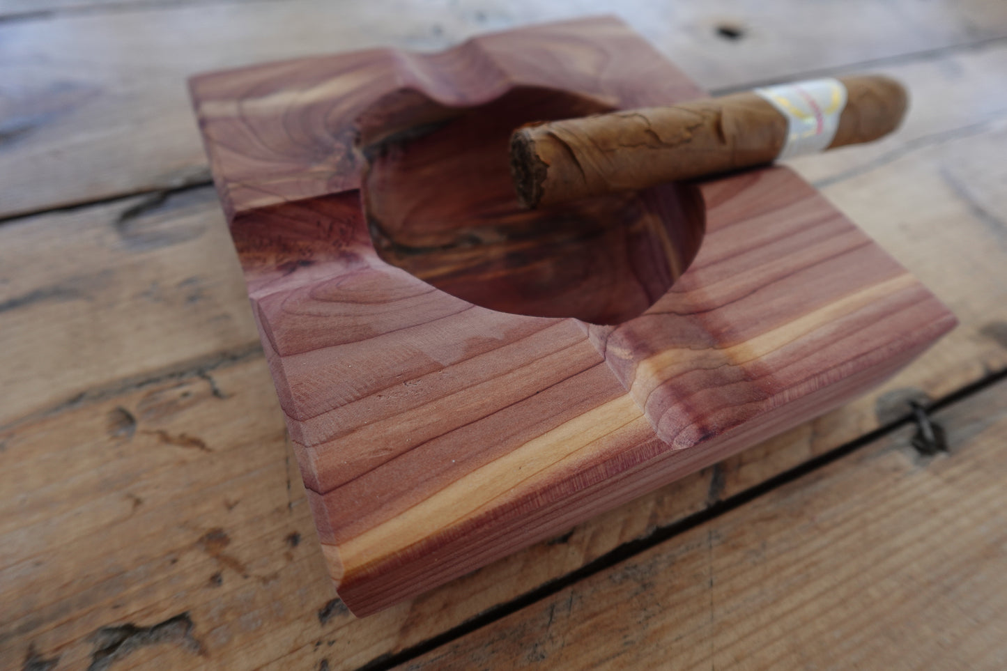 Indiana Red Cedar Cigar Ashtray 11182024RC1
