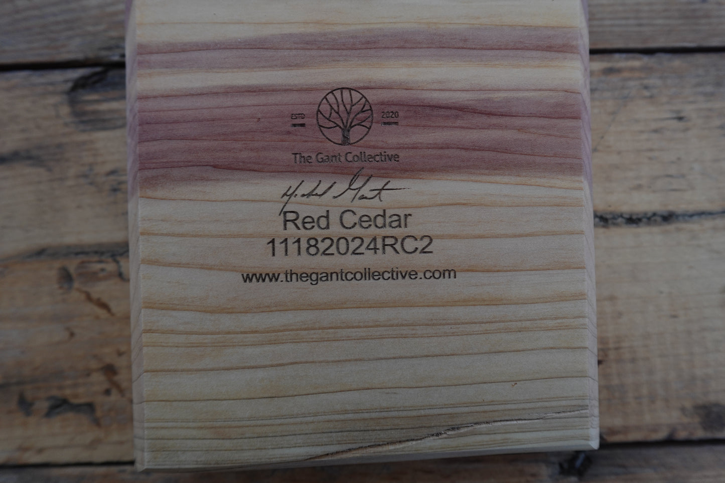 Indiana Red Cedar Cigar Ashtray 11182024RC2