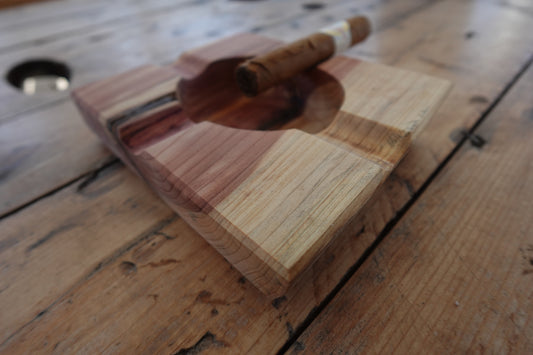 Indiana Red Cedar Cigar Ashtray 11182024RC3