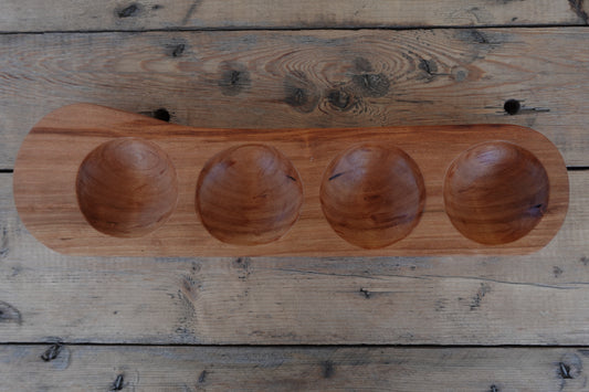 Power Carved Indiana Maple Charcuterie Serving Tray