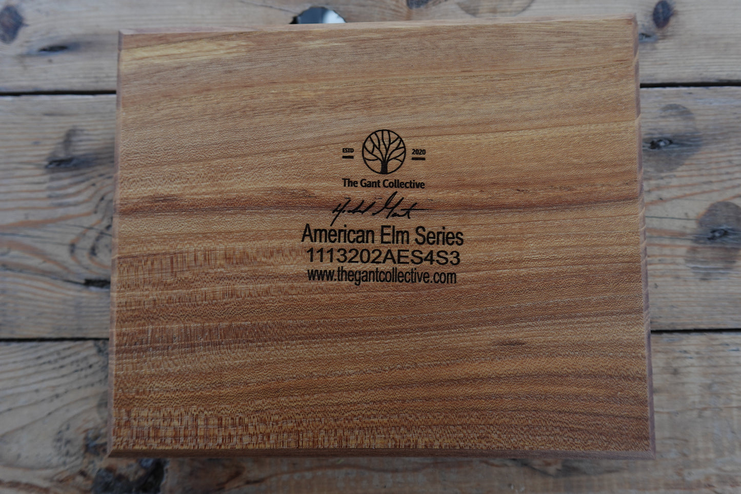 American Elm 4 Slot Cigar Ashtray