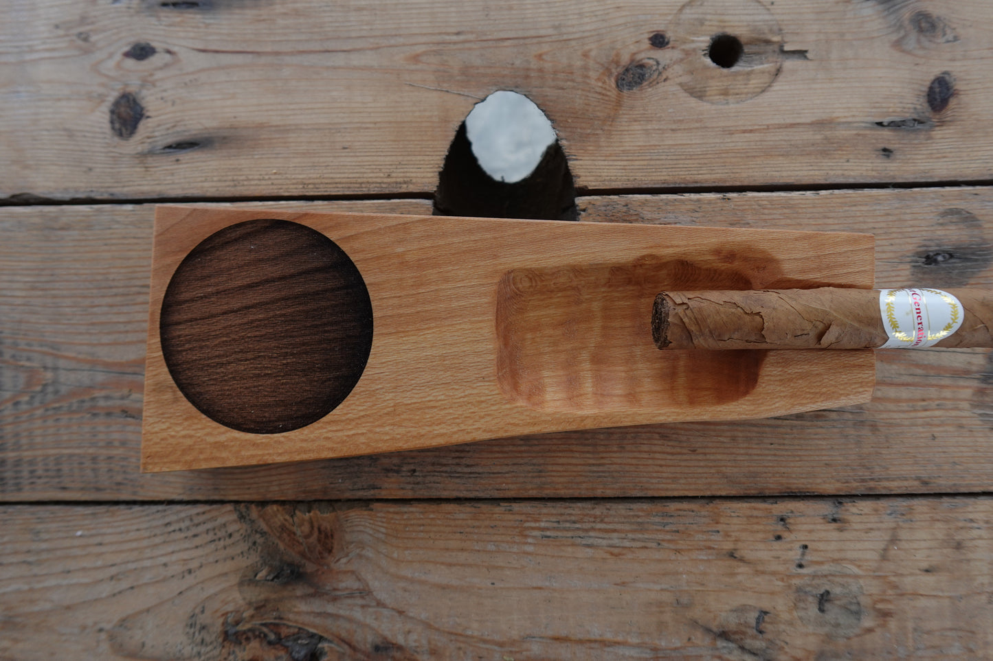 Indiana Hickory Single Stick Cigar Ashtray 11152024H3