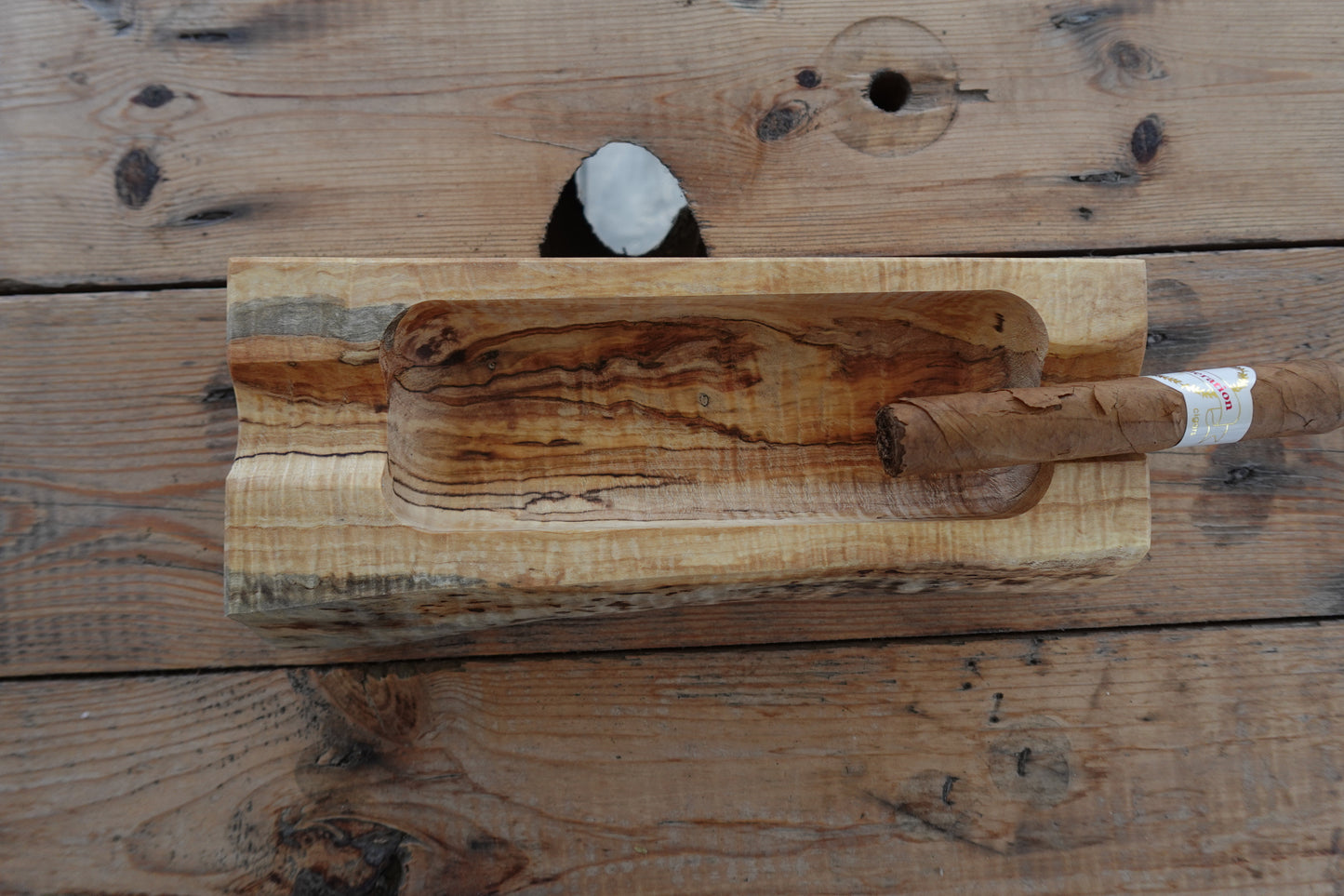 Ambrosia Maple 2 slot Cigar Ashtray 1292024AM3