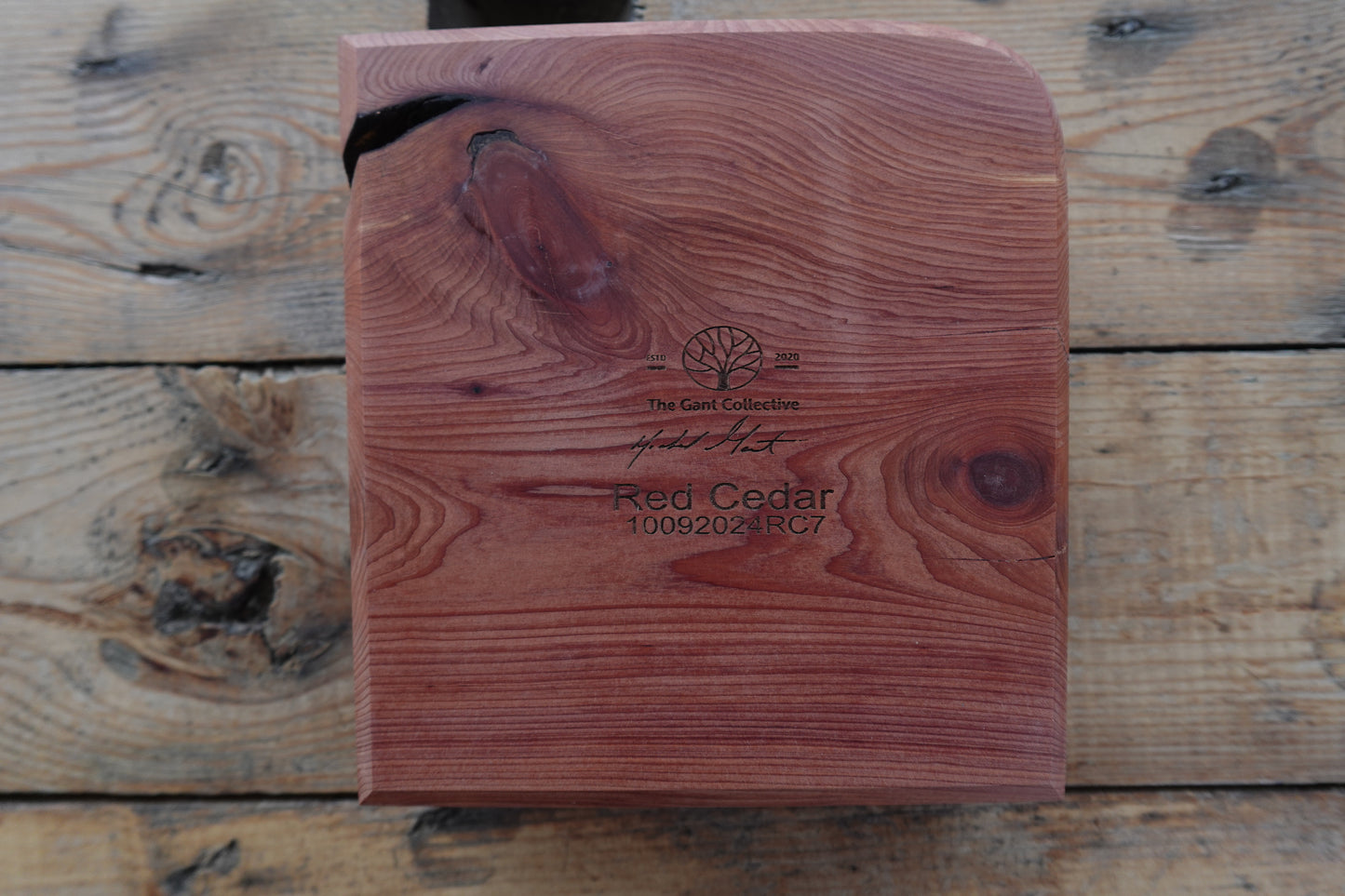 Indiana Red Cedar 4 Slot Cigar Ashtray 10292024RC1