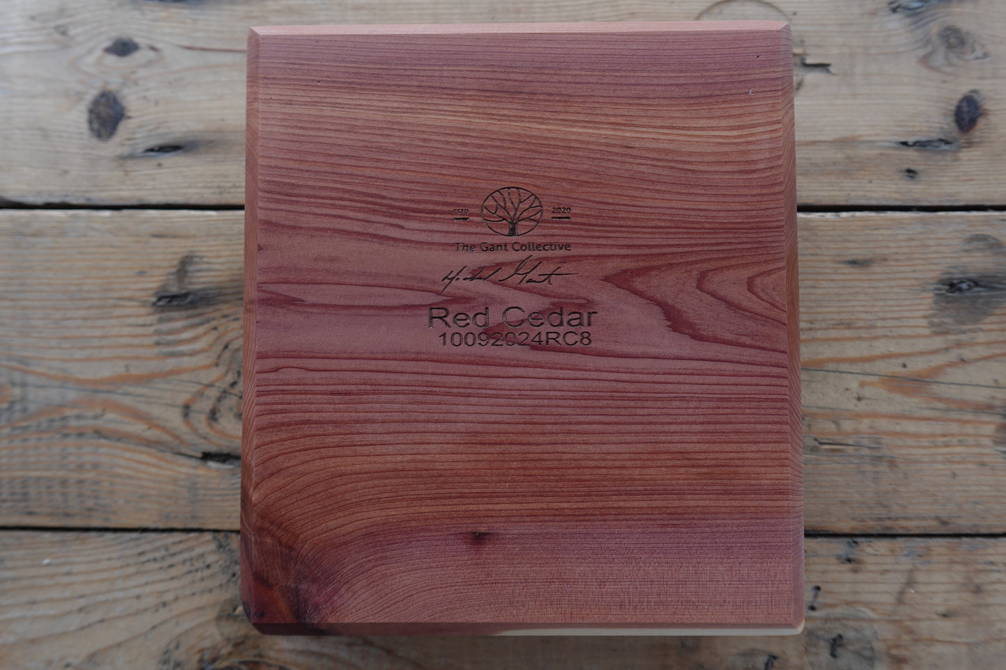 Indiana Red cedar Cigar Ashtray 10092024RC8