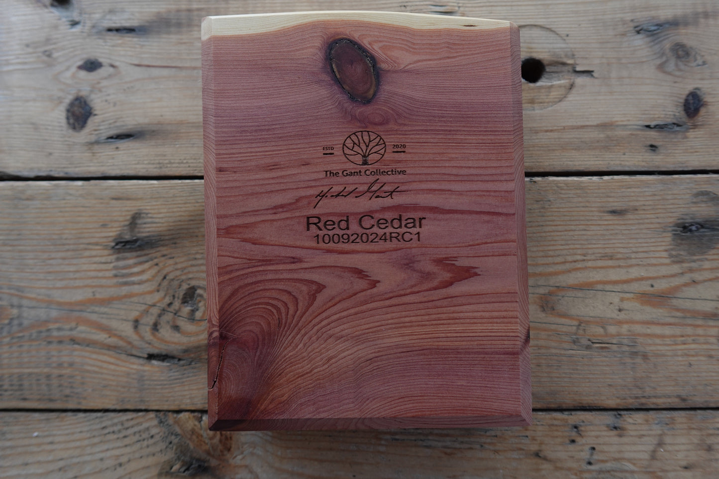 Indiana Red Cedar 4 Slot Cigar Ashtray 10092024RC1
