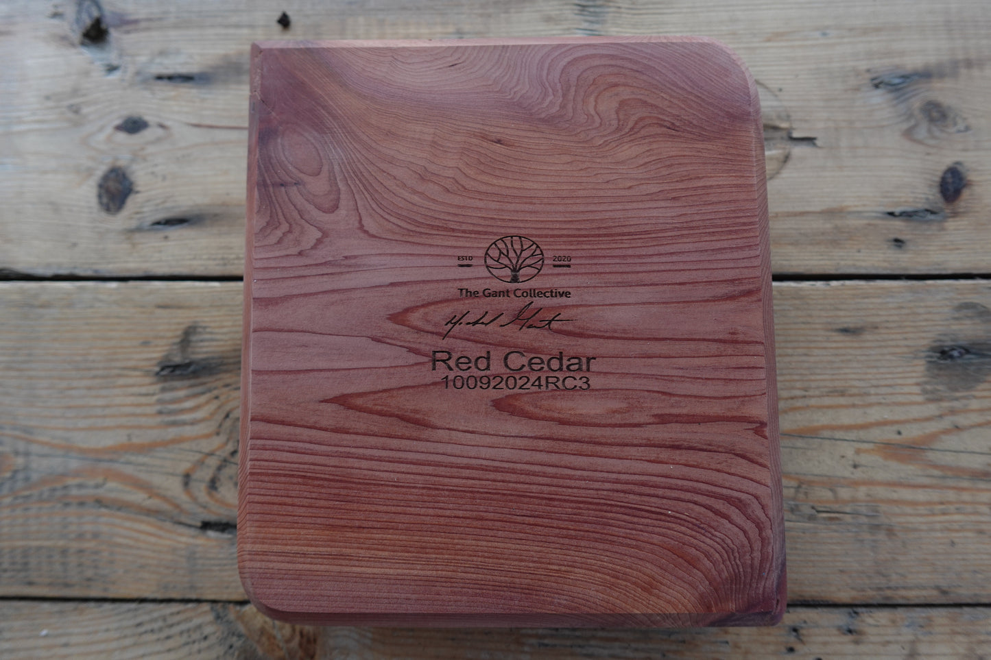 Indiana Red Cedar Cigar Ashtray 10092024RC3