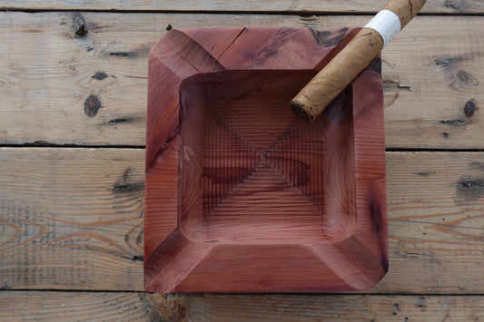 Indiana Red Cedar Cigar Ashtray 10092024RC3