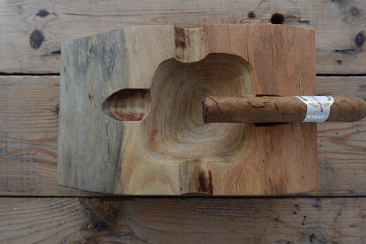 Indiana Maple 4 Slot Cigar Ashtray 113202M4S4