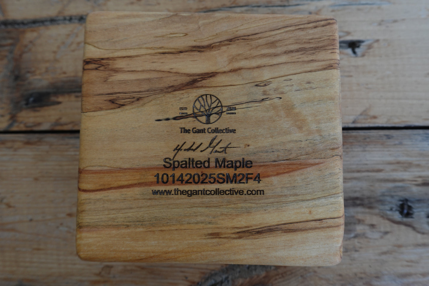 Indiana Ambrosia Maple Four Finger Cigar Ashtray 10142025SM2F4