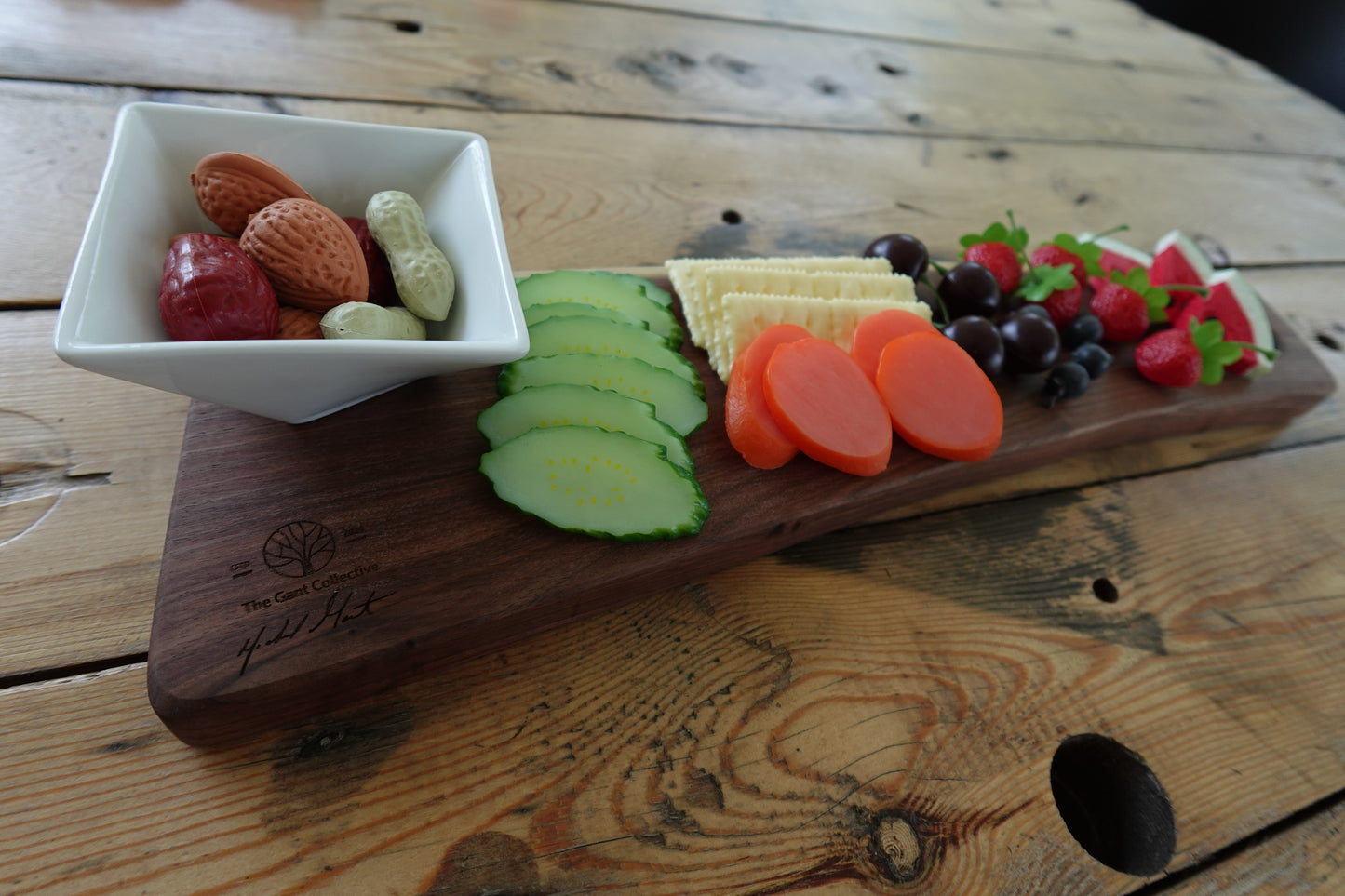 Beautiful Indiana Walnut Curved Charcuterie Board