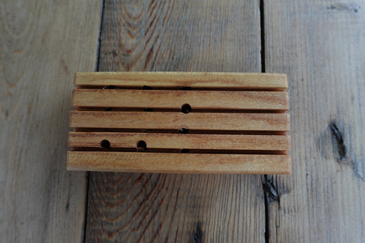 Slotted American Elm Soap Dish