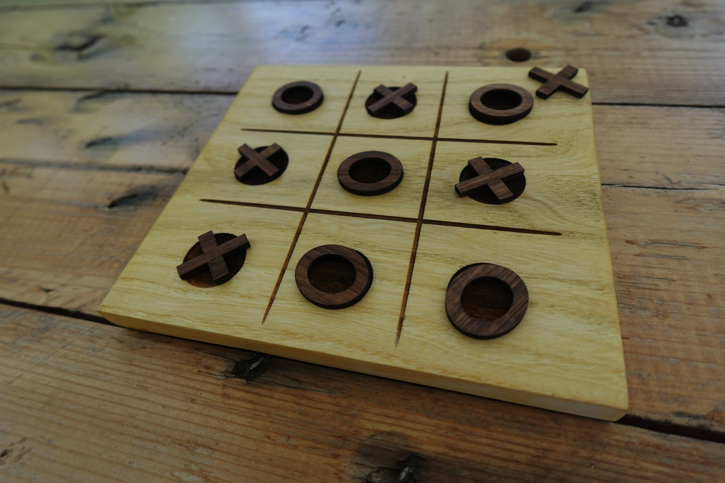 Maple Tic-Tac-Toe Board