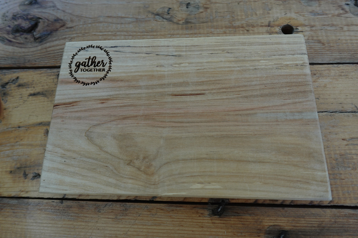 Indiana Hardwood Small Charcuterie Board "Gather"