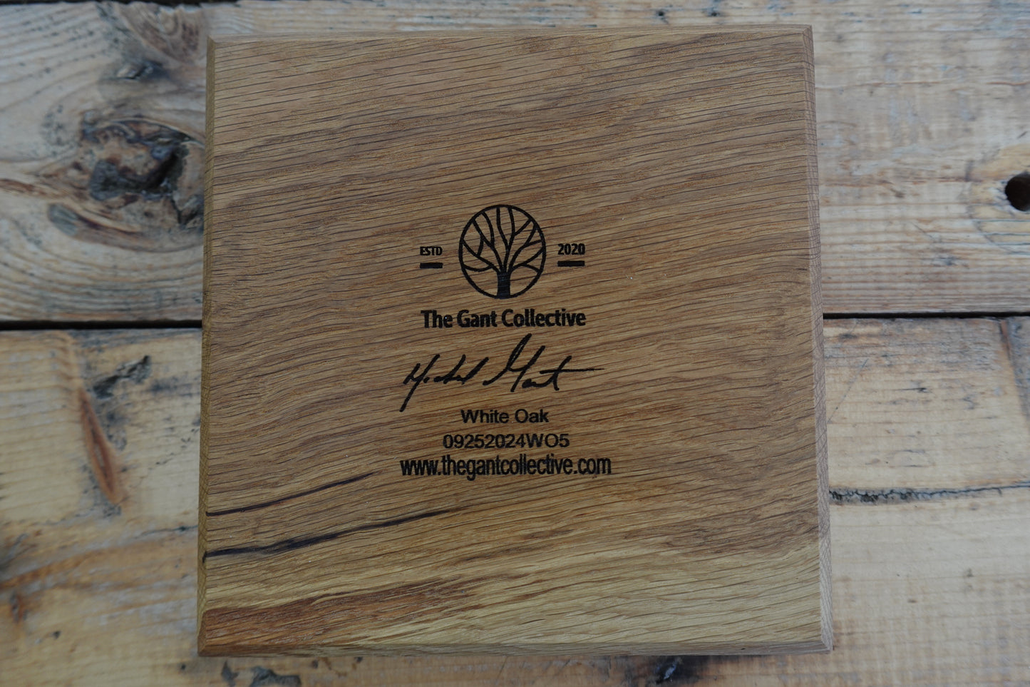 Indiana White Oak Cigar Ashtray 09252024WO6