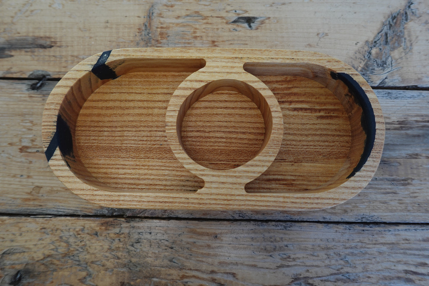 Indiana Elm 3 Space Nut Tray