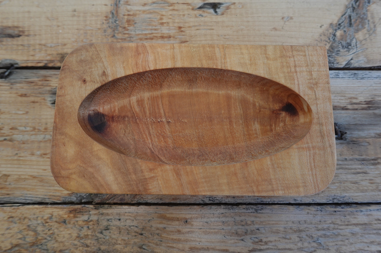 MV11242024 Indiana Maple Valet Tray