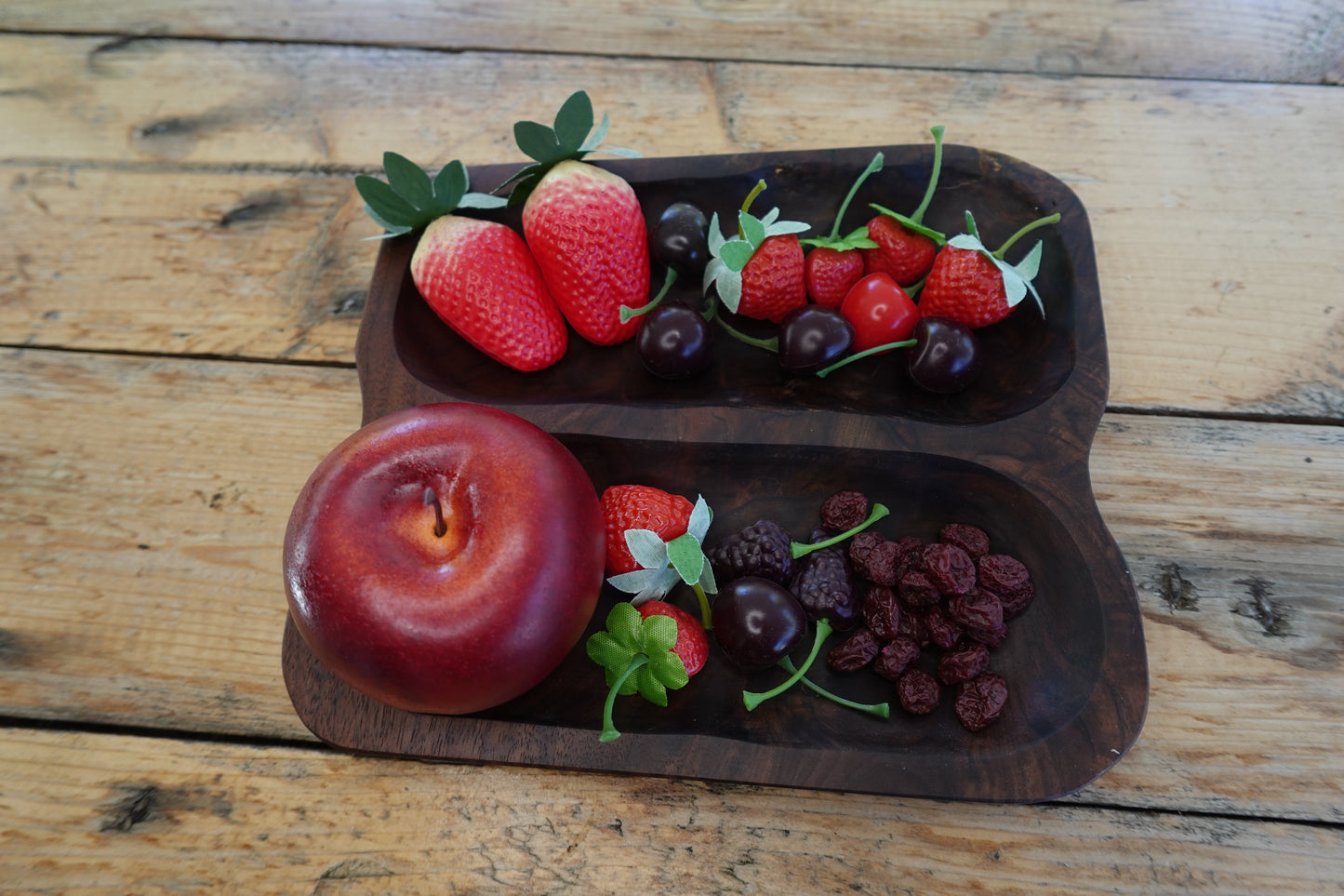 Power-Carved Walnut Charcuterie/Valet Tray
