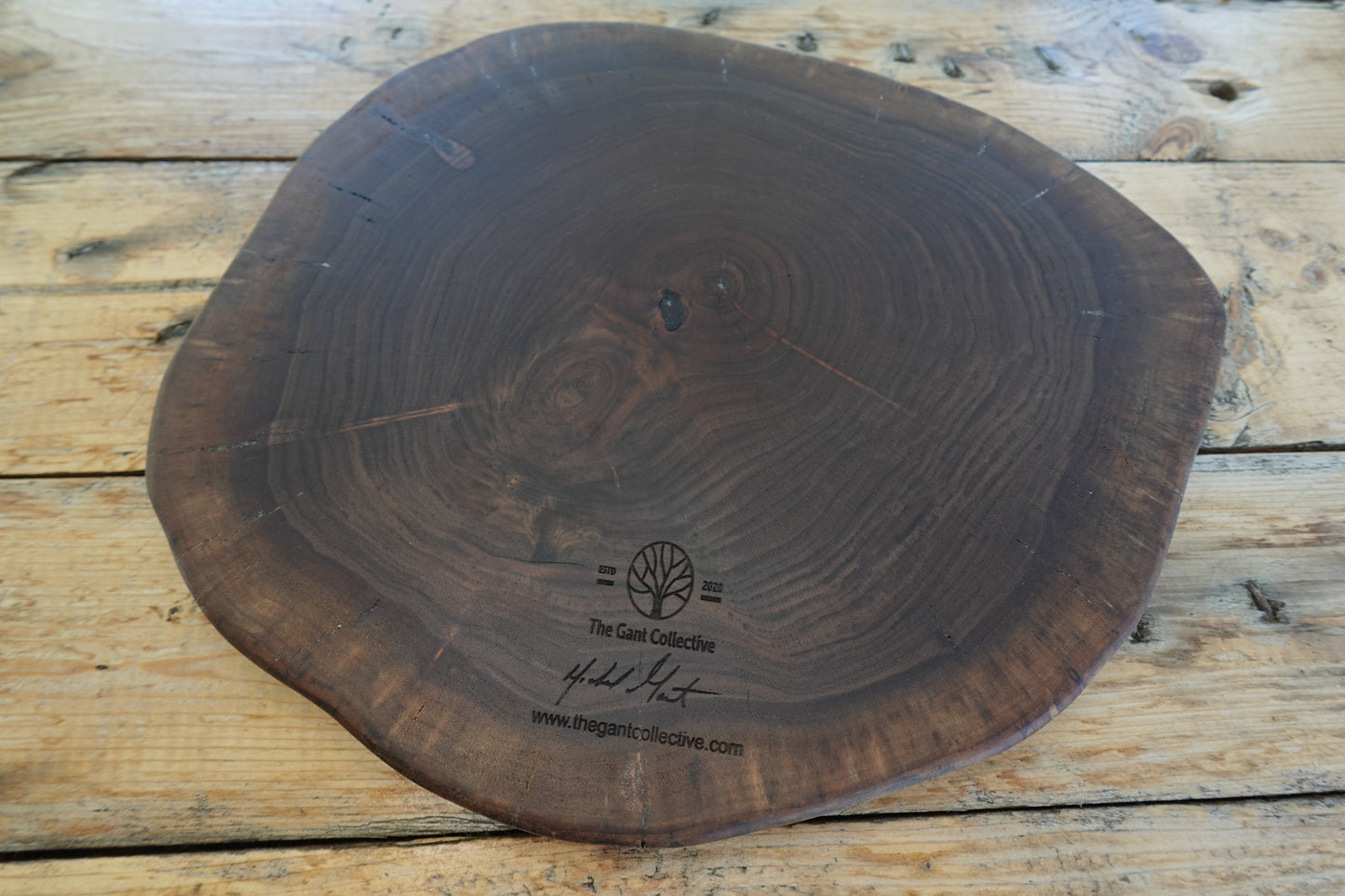 Indiana Walnut Cookie Heart-Shaped Serving Tray