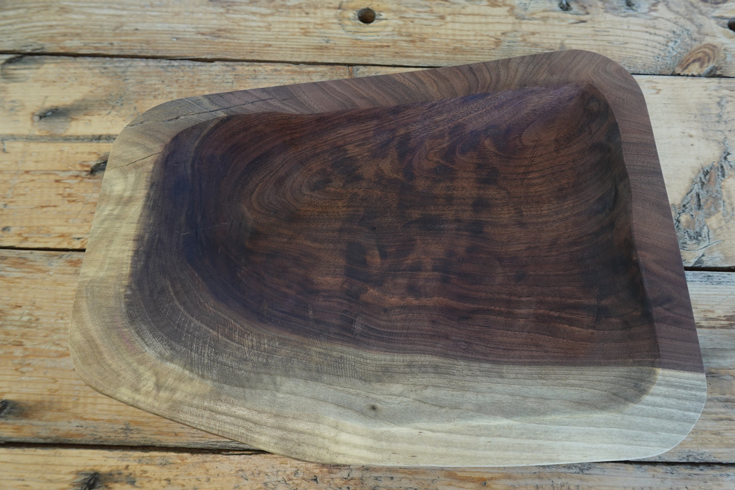 Large Walnut Charcuterie Bowl