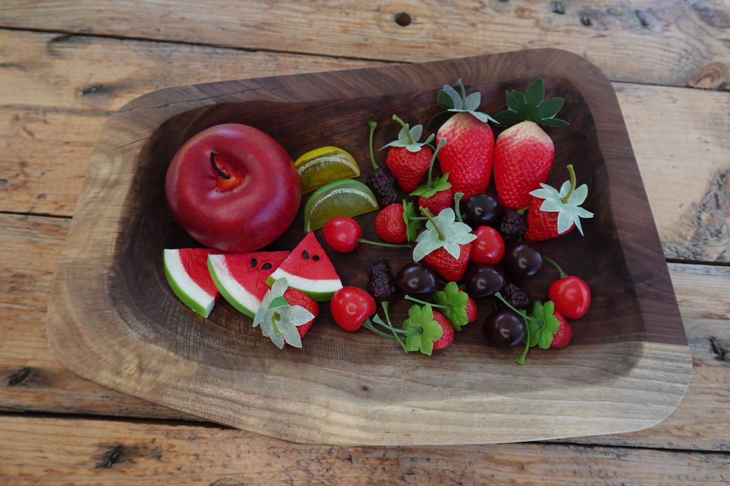Large Walnut Charcuterie Bowl