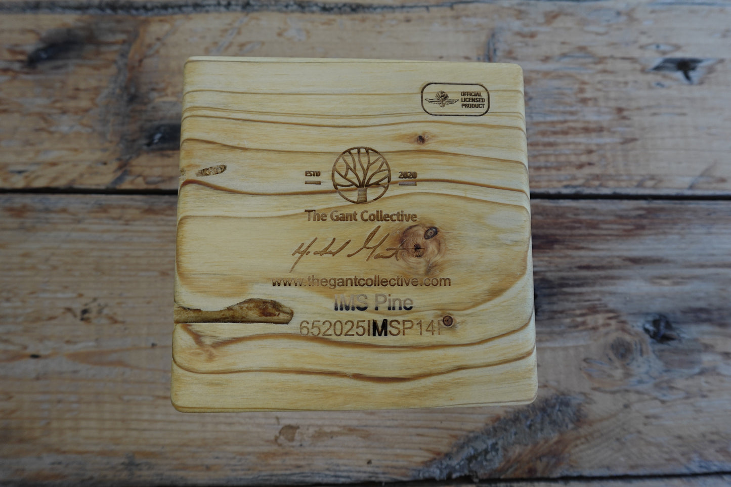 Indianapolis Motor Speedway Pine Cigar Ashtray