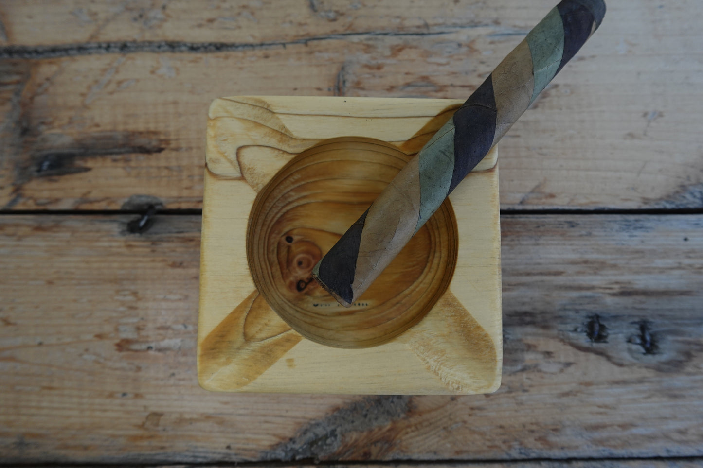 Indianapolis Motor Speedway Pine Cigar Ashtray