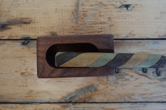 Indiana Walnut One Finger Cigar Ashtray