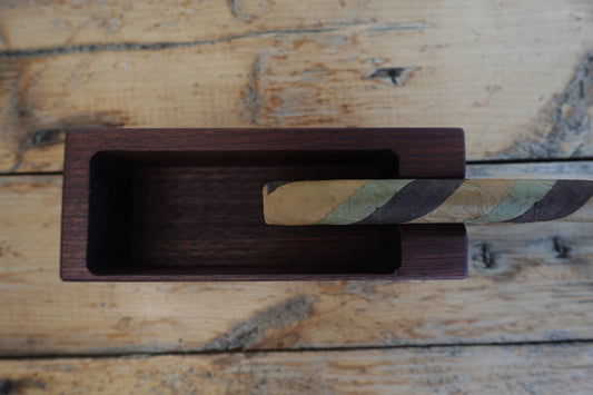 Indiana Walnut 1 Finger Cigar Ashtray