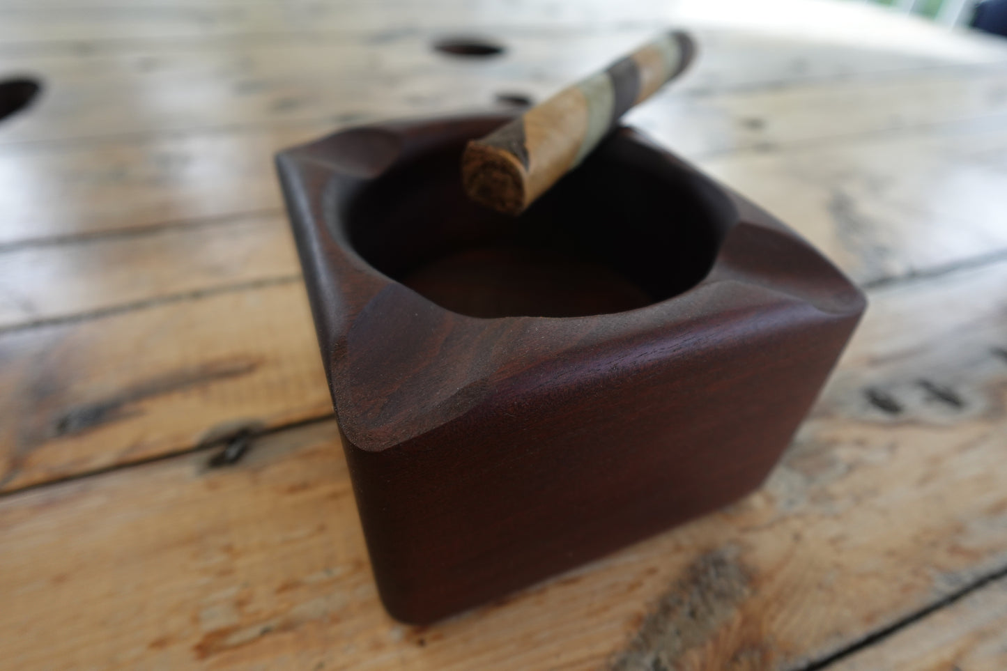 Brazilian Ipe Cigar Ashtray 9102025IPEF4